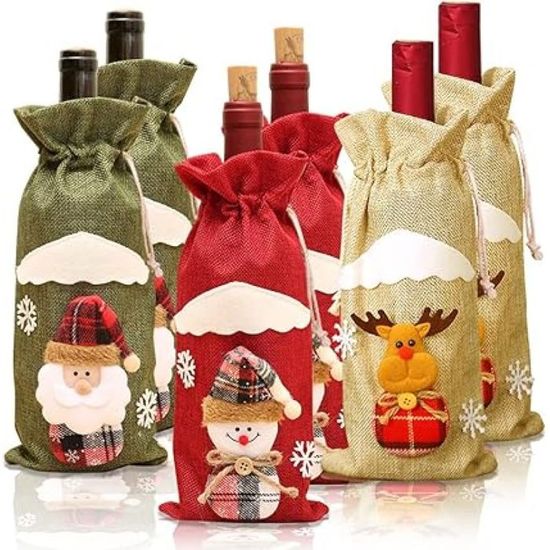 Sac à Vin En Toile De Jute Réutilisable, 12 Pièces... - Grandado