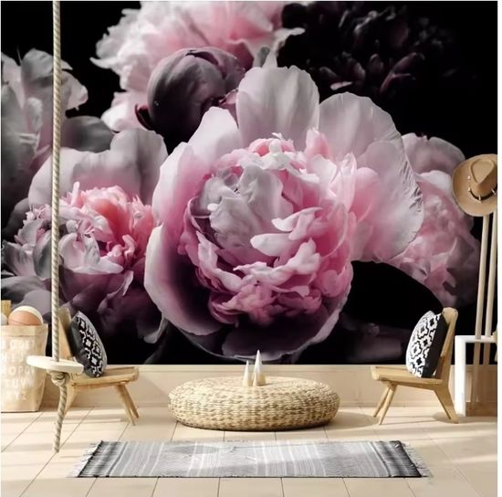 Papier Peint Pivoine Rosenull