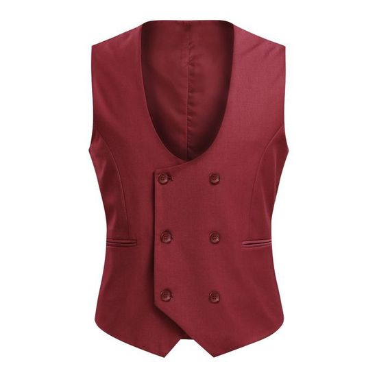 Gilet De NoëL Pour Homme Sans Manches Classique Col En V