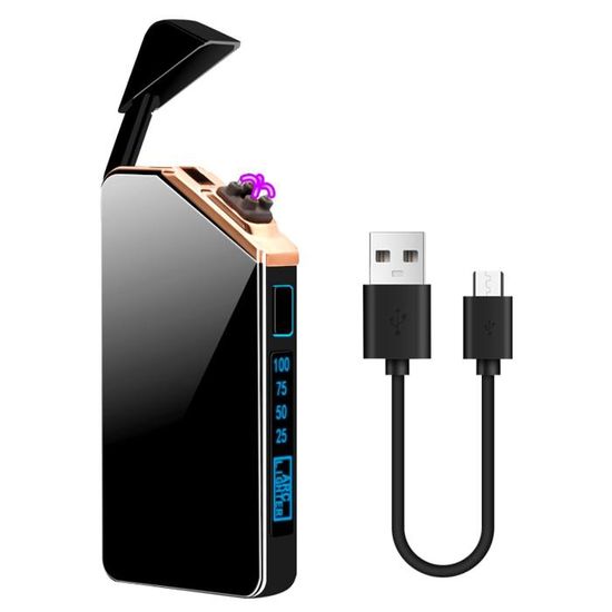 Briquet Électrique USB Rechargeable VVAY - Arc Plasma Coupe-Vent, Tactile, Design Argenté Élégant