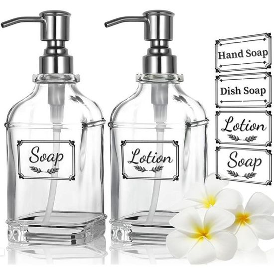 5X Flacon Pompe En Verre Ambré De 100 ML Avec Couvercle à Pompe 5X Flacon Pompe En Verre Ambré De 100 ML Avec Couvercle à Pompe