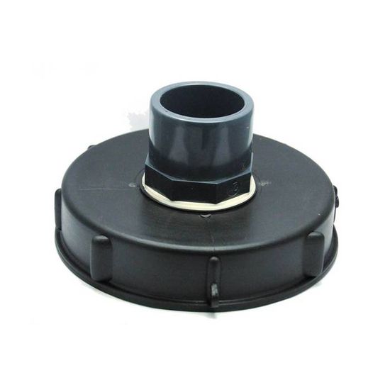 Couvercle 15cm avec coude PVC 45° pour cuve IBC 1000 litres