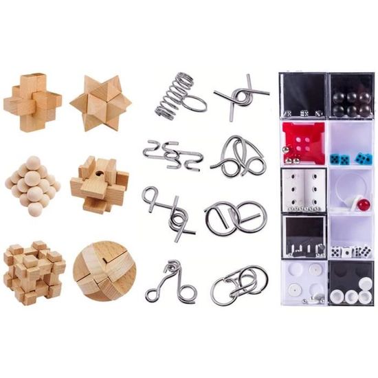Yideng Mini Casse-tête Puzzle en métal et Ensemble de Casse-tête