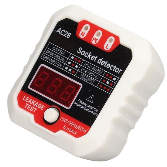 Testeur De Prise électrique Multifonction - Détecteur De Câblage, Tension, Fuite (RCD), NCV - Écran LCD Pour électriciens Et Bricoleurs - 13