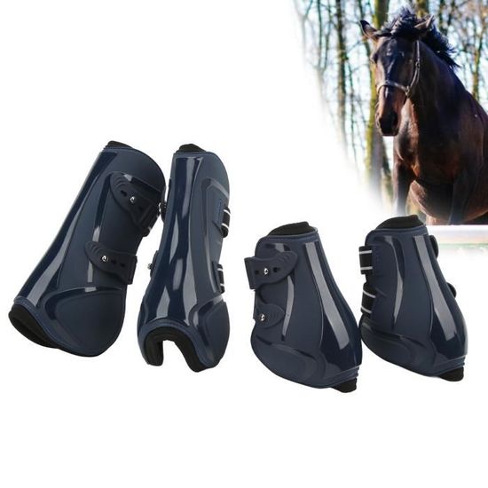 WOTEG Enveloppements De Jambes De Cheval De Noël Rouge Du Père Noël | Enveloppements Debout Mignons En Fausse Fourrure Pour Chevaux | Bandes Debout Amples Et Confortables Pour Chevaux, Idéales Pour