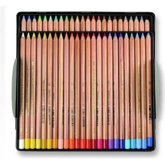 KohINoor Lot de 48 crayons pastel GIOCONDA dans étui cadeau en métal