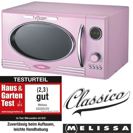 Four à micro-ondes rétro avec grill 23L Melissa 16330128 Crème - Micro-ondes  + Gril - Achat & prix