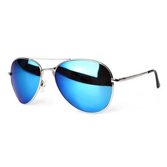 Lunettes Ray-ban Aviator Large Métal RB3025 112/17 Bleu miroir