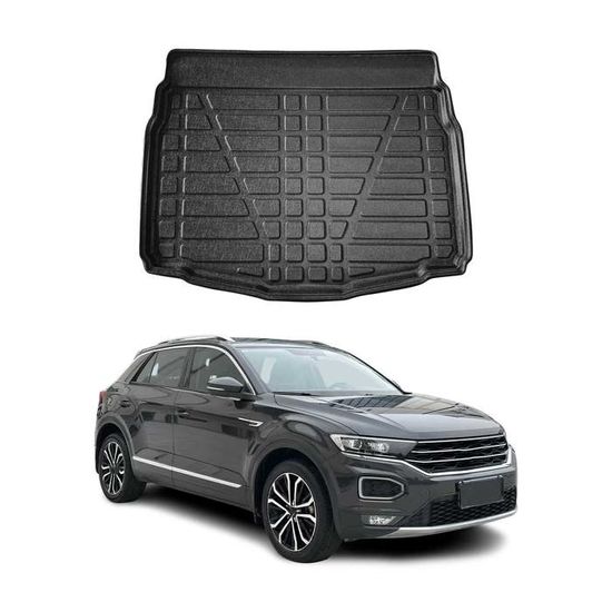 Set di tappetini e fodere per bagagliaio OMAC per Renault Zoe 2012-2025 in gomma nera 5x