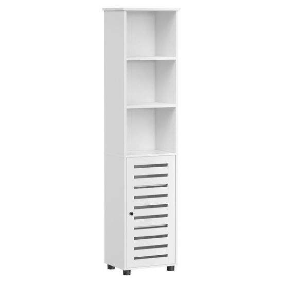 Bibliothèque Enfant Lestarain - 6 Compartiments - Étagères Réglables - Rangement Jouets Et Livres - Blanc