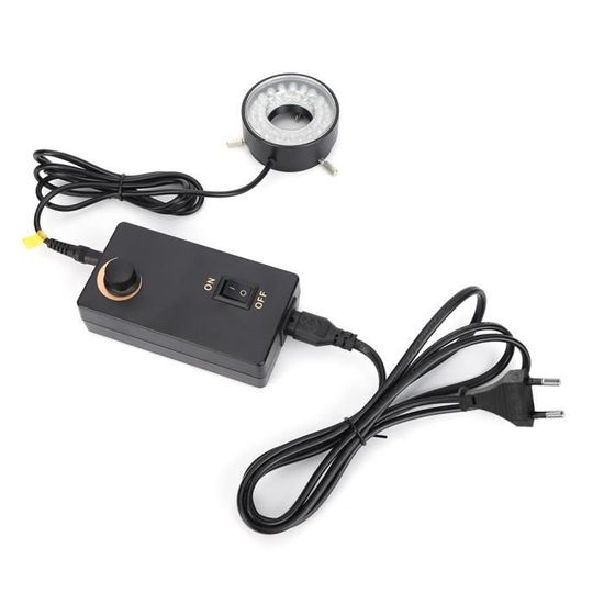 Source Lumineuse LED Pour Microscope - Luminosité Réglable - Compatible Avec La Plupart Des Microscopes Biologiques