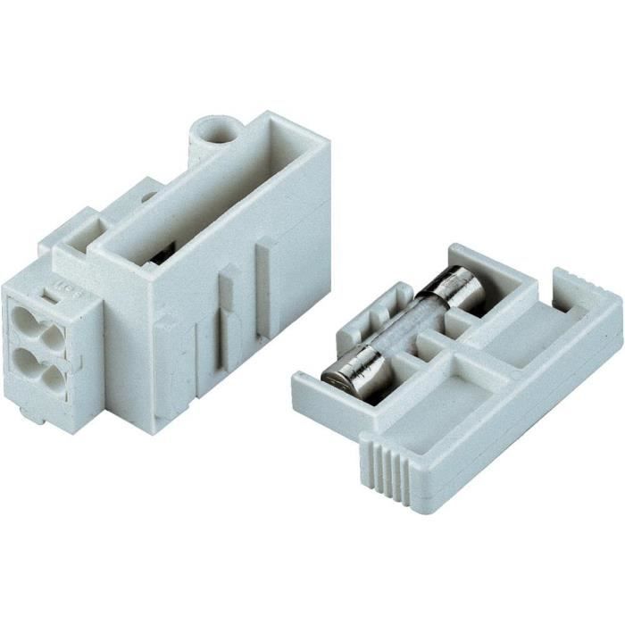 Bornier porte fusibles 10A-1pôle Adels-Contact