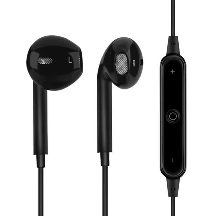 Écouteurs Sans Fil Bluetooth Casques 4.1 Sports pour Iphone Samsung noir