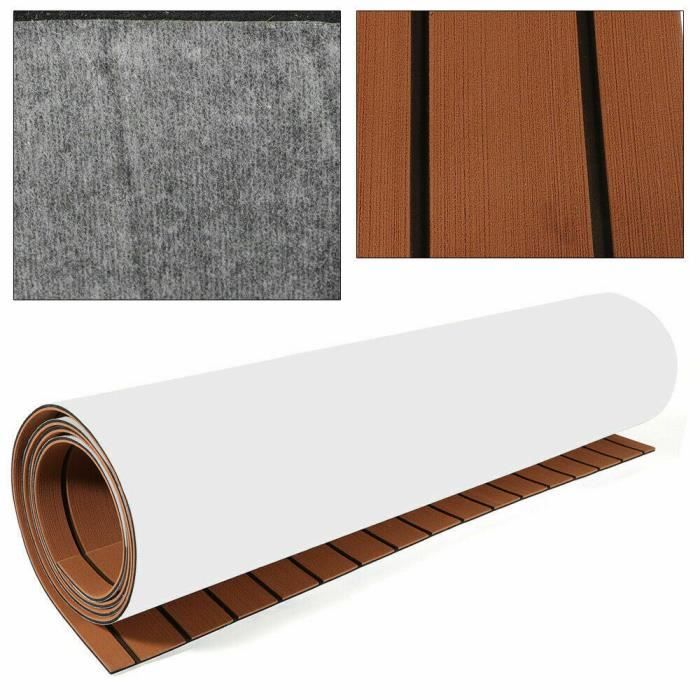 Entretien de plancher de yacht marin de bateau de tapis de mousse de Decking en bois de teck d'EVA de Faux