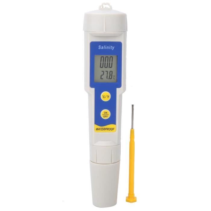 XUY 2 En 1 Salinomètre et Thermomètre SA-1397 Haute Précision Etanche