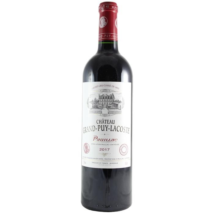 Château Grand-Puy-Lacoste 5ème Grand Cru Classé Rouge 2017 - 75cl - Vin Rouge de Bordeaux - Appellation AOC Pauillac