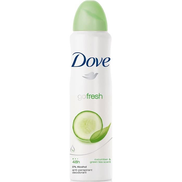 Déodorants et anti-transpirants Dove Déodorant Femme Spray Anti Transpirant Go Fresh Concombre 200ml - Lot de 2 72471