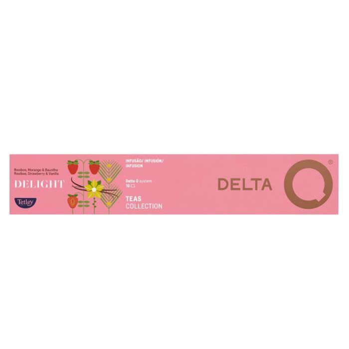 Delta Q Tisanes Delight Etui de 10 Capsules - Compatible uniquement machines Delta Q
