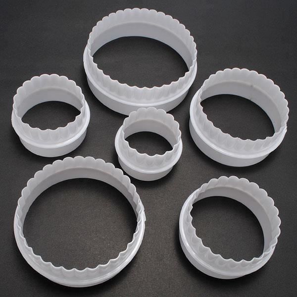 Moule 6 Emporte Pièce Gâteau Pâtisserie Fondant Biscuit Pâte Cuisine Rond Noël Ve33551
