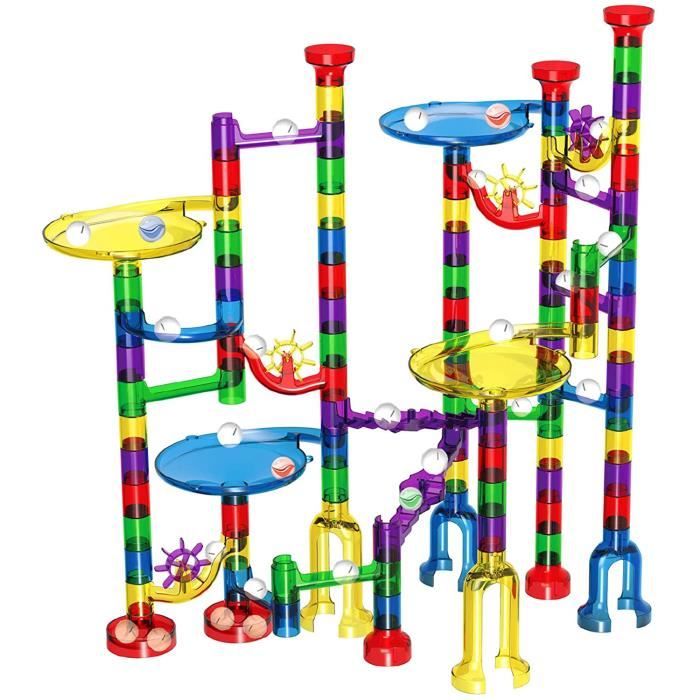 VEHICULE A CONSTRUIRE ENGIN TERRESTRE A CONSTRUIREGlonova Circuits de Billes, 127pcs Labyrinthe Parcours Billes Marble Run Jou483