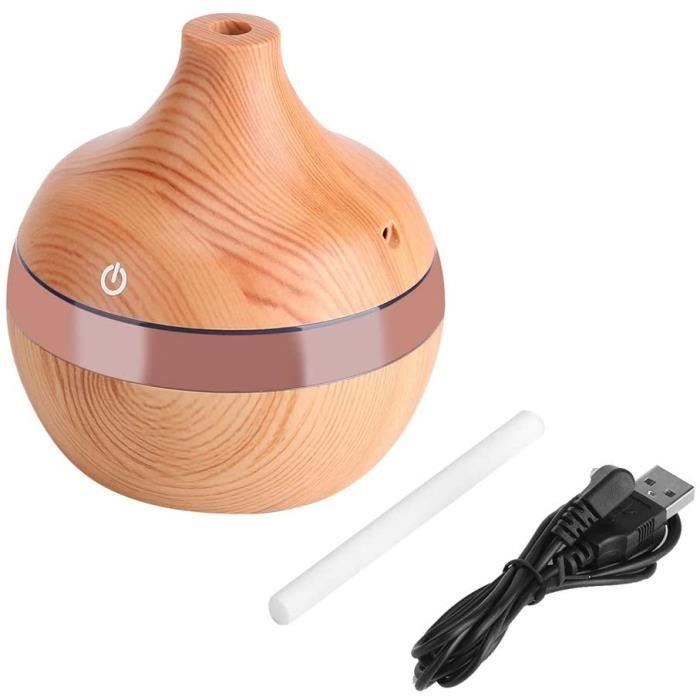 HUMIDIFICATEUR Heitune LED USB Touch Wood Grain Humidificateur d'air Purificateur Huile Diffuseur 300ml394
