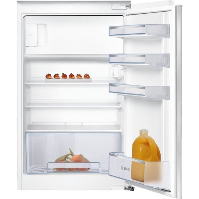 BOSCH KIL18NSF0 Réfrigérateur 1 porte intégrable - 129L (112+17L) - 88x56cm - Blanc