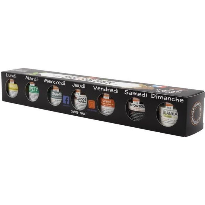 Semainier de pâtes à tartiner - Coffret cadeau & découverte - 385 g
