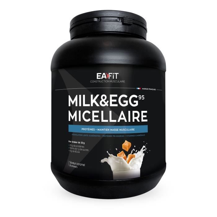 Eafit Milk & Egg 95 Micellaire Goût Caramel 750g