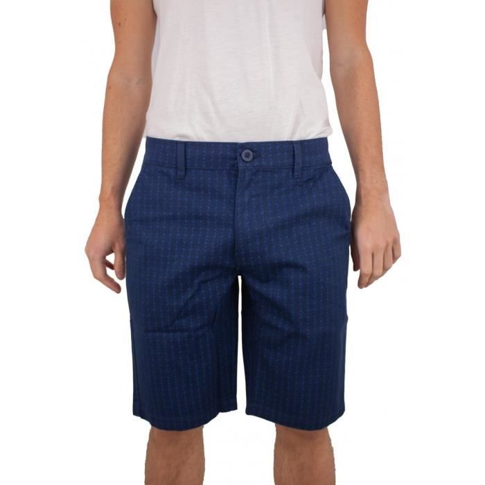 Torrente Couture Bermuda chino à motif Fiji Bleu Marine Ancre Homme