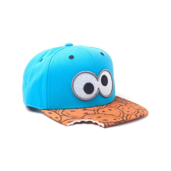 Casquette Snapback Sesame Street Cookie Bite Bleu
