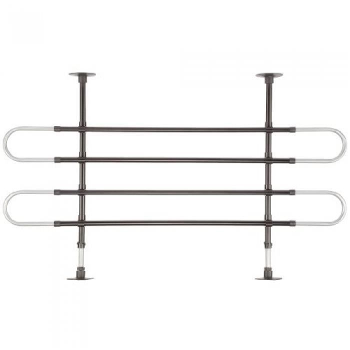 UWOP GRILLE DE SÉPARATION AUTO POUR TRANSPORT DE CHIEN AJUSTABLE EN LARGEUR ET EN HAUTEUR 55/105 - 85/140 CM