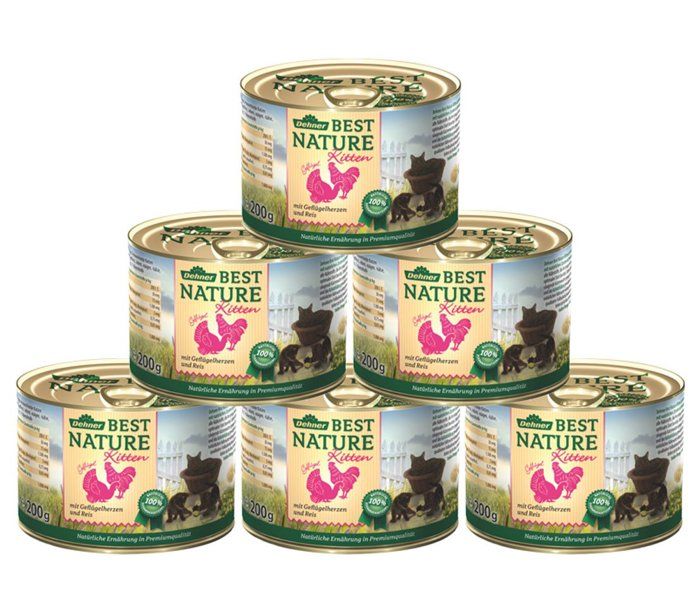 Pâtée pour Chat - DEHNER - 5244272 - Nourriture Naturelle - Saveur Canard - 6 x 200 g Pâtée pour Chat - DEHNER - 5244272 - Nourriture Naturelle - Saveur Canard - 6 x 200 g