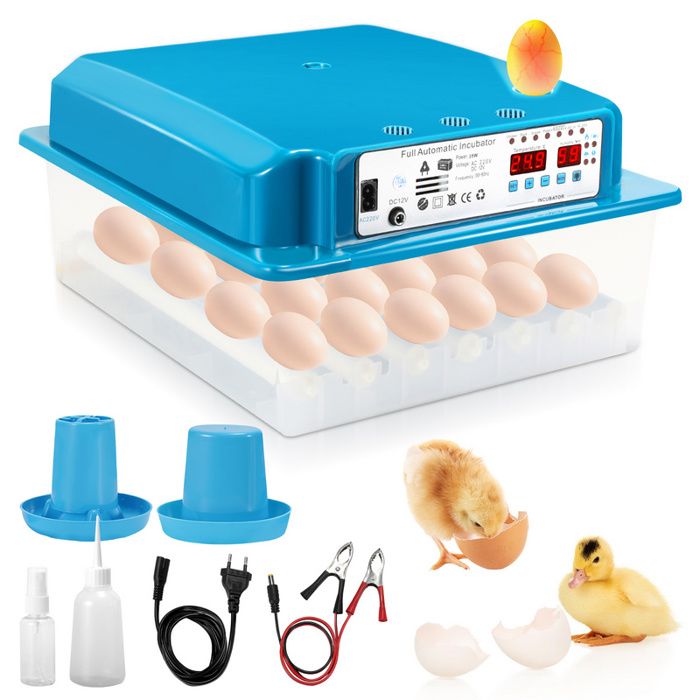 Comparer les prix de Eulenke Couveuse Incubateur Oeuf Automatique Avec affichage numérique Intelligent Pour Volaille 36 Oeufs verteCOUVEUSE - INCUBATEUR