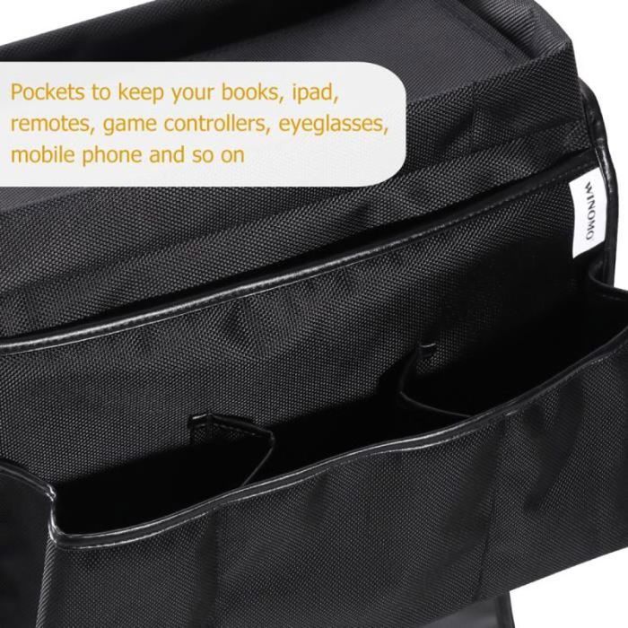 RUIDA Sac De Rangement De Canapé Accoudoir Organisateur Fauteuil Canapé Sac Avec Porte-gobelet