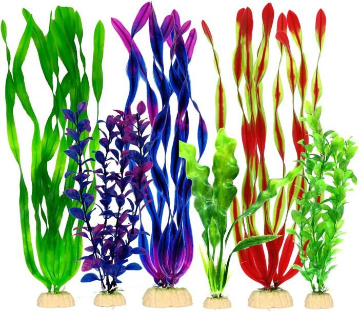 Plantes Artificielles Pour Terrarium Et Aquarium Reptiles - Lot De Décorations En Résine - Cachettes Et Ornements Pour Dragons Barbus, Lézards, Tortues