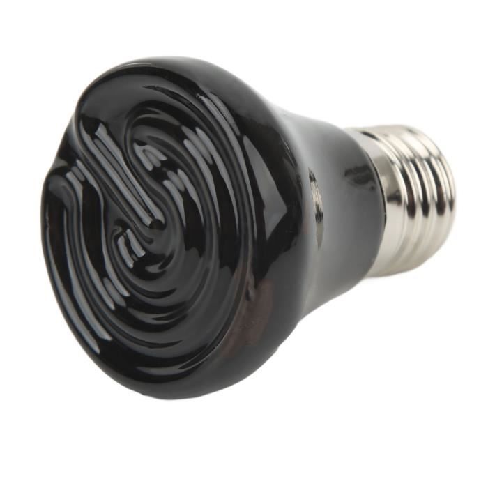 Comparer les prix de Lampe chauffante en cramique pour reptiles Ampoule chauffante en cramique pour reptiles Mini jardin chaleur 100W Noir wake
