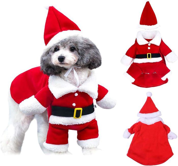 Comparer les prix de Costume de Noël pour animaux de compagnie, vêtements mignons pour chien et chat avec bonnet de Noël