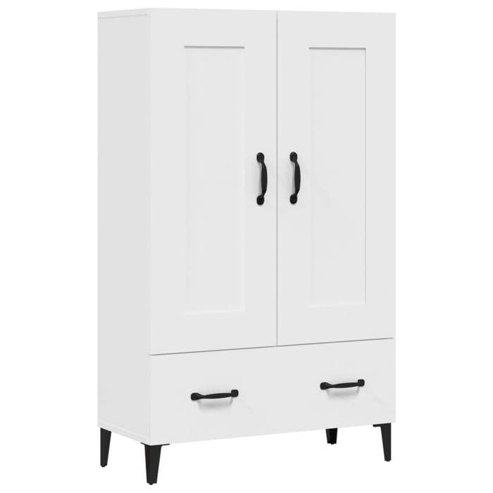 “SALE 2025”Buffet haut - Classique - Commode Chambre - Blanc 70x31x115 cm - Bois dingénierie chill869227