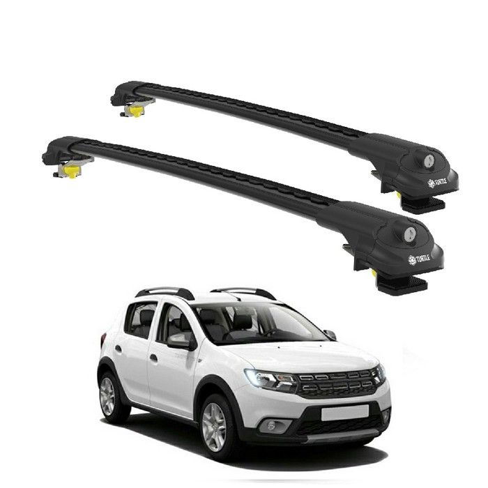 Barres De Toit Aluminium Pour Dacia Sandero Stepway 2 (2012-2020) - Porte-bagages, 2 Barres Grises
