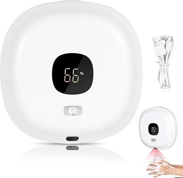 Distributeur De Savon Automatique Sans Contact - Capteur Infrarouge, étanche IPX6, 300 Ml, Pile AAA (argent)