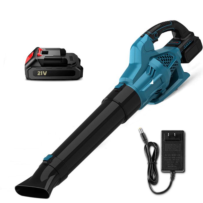 Souffleur Feuilles Sans Fil 21V - 150 Mph - 5 Vitesses - 180 CFM - Léger - 2 Batteries + Chargeur