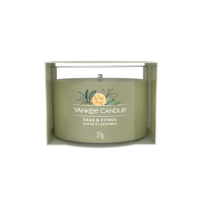 Yankee Candle Votiva In Vetro Midnight Jasmine – Fragranza Floreale, 37g, Tempo Combustione Fino A 12 Ore