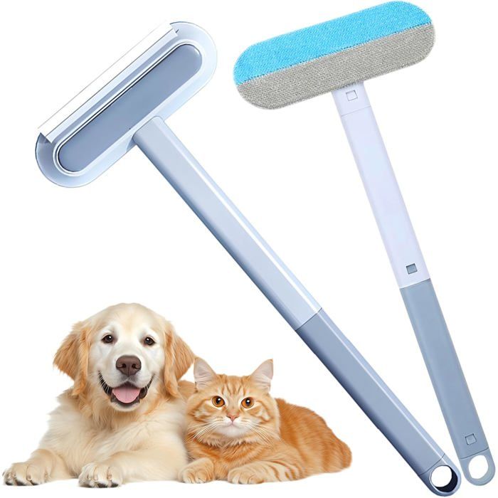 Comparer les prix de Pet Hair Remover Multifunction Long Handle 3-in-1 Pet Hair Remover Cat Hair Remover Lint Brush For Pet Hair For Sofa Bed