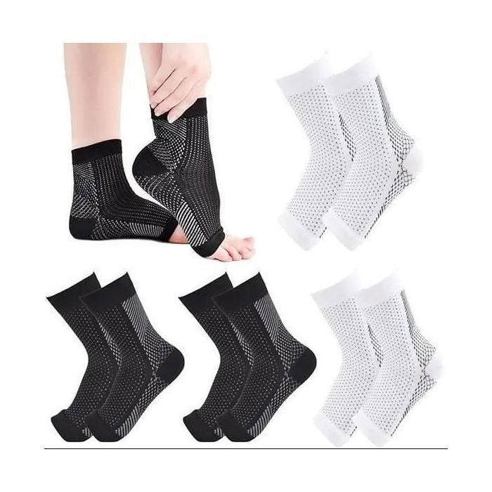 Chaussettes de contention pour hommes - Noir - Running - Respirant Noir