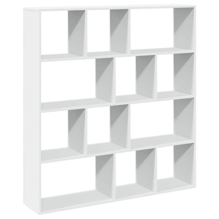 SALE 2026Bibliothèque - Colonne/Meuble Étagère de rangement pour livres - blanc 132x29x1415cm - bois dingénierie 40.2 Kg 8269396