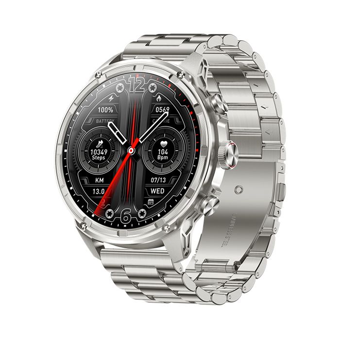 Montre intelligente pour hommes - RNCYN - V99 - Écran tactile - Étanche IP67 - Grand écran HD 1.85 - Lampe de poche