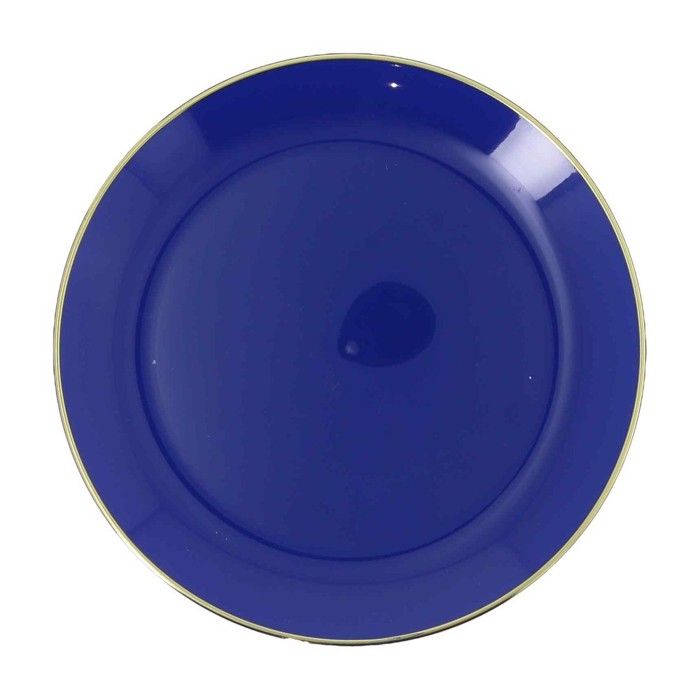 6 ASSIETTES RÉUTILISABLES SUBLIME 26.5CM INDIGO  Bleu Turquoise Ciel Marine - VAISSELLE DE FÊTE