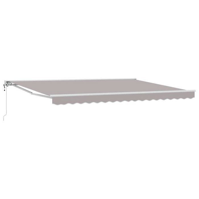 Vidaxl Auvent rétractable électrique 5 × 3,5 Gris - vue 4