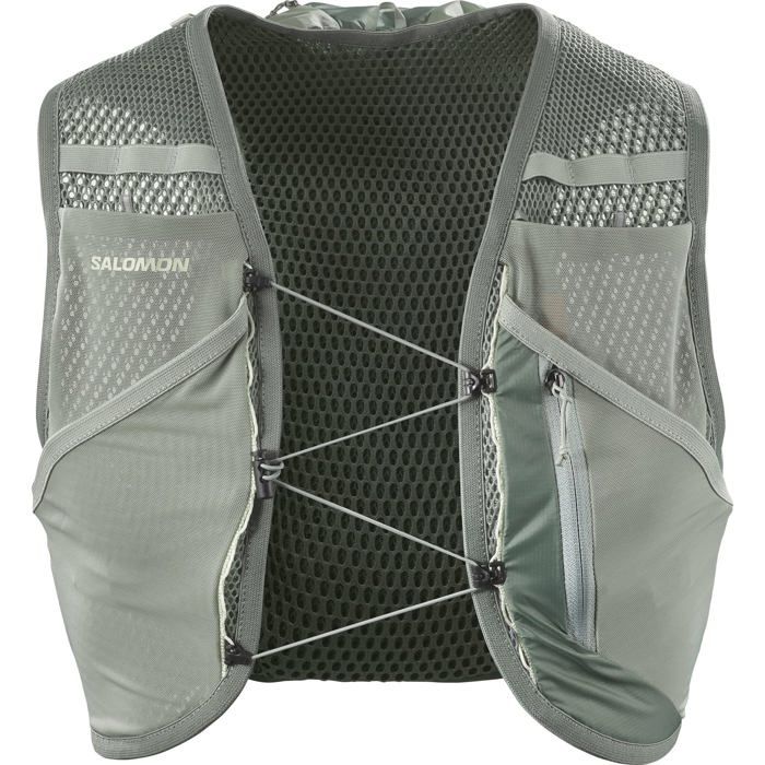 Salomon - LC2205300 - Active Skin 8 No Flasks Gilet dhydratation Mixte Laurel Wreath/Lily Pad/Aloe Wash L