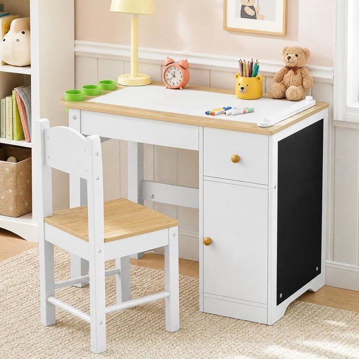 Table et chaise pour enfants table de jeu et table à dessin avec espace de rangement ensemble table et chaise pour enfants